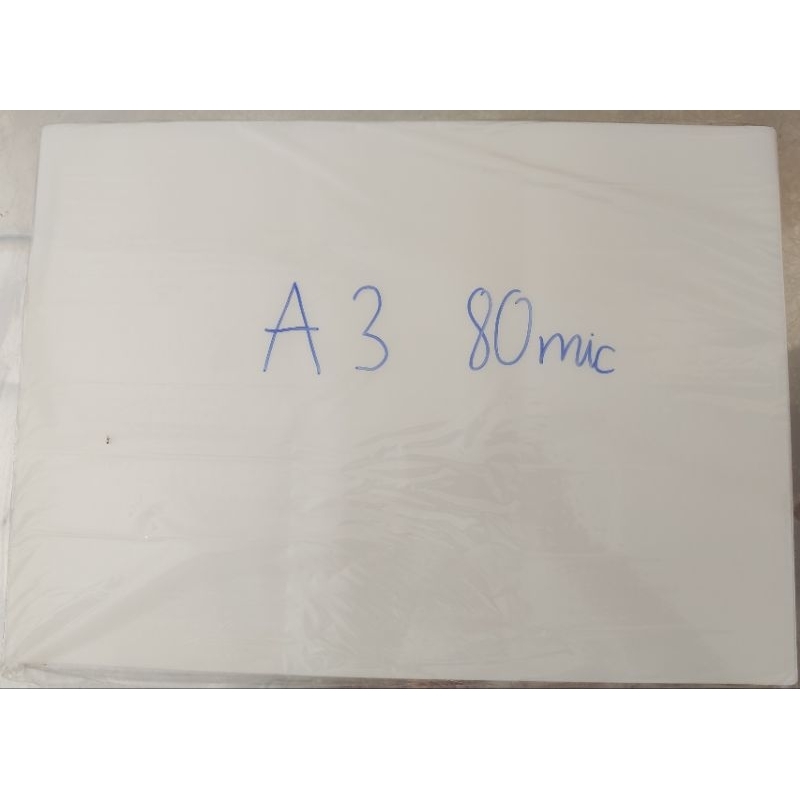 1 tệp màng ép plastic A3 dày 80 mic ( 100 tờ /1 tệp)