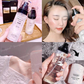 Xịt khoáng khóa lớp make up MAKEUP FIXER SPRAY ánh nhũ giữ lớp trang điểm lâu trôi và cấp ẩm tức thì cho làn da Golmon