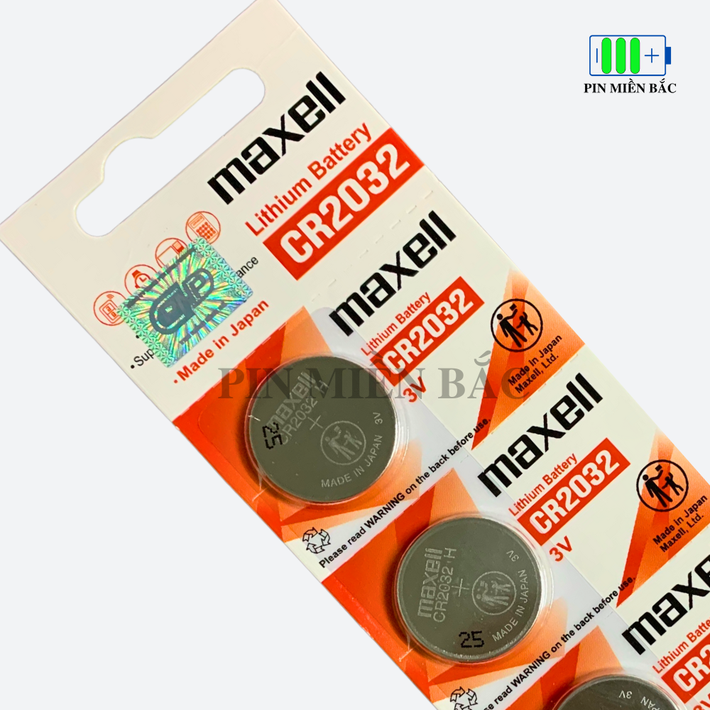 Pin Maxell CR2016/ CR2025 / CR2032 Lithium 3V Cao Cấp Made In Japan - Hàng chính hãng