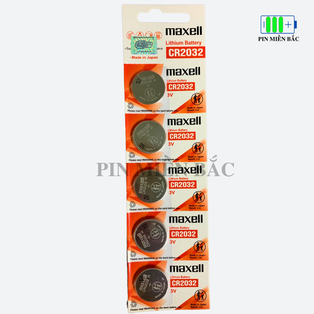 Pin Maxell CR2016/ CR2025 / CR2032 Lithium 3V Cao Cấp Made In Japan - Hàng chính hãng
