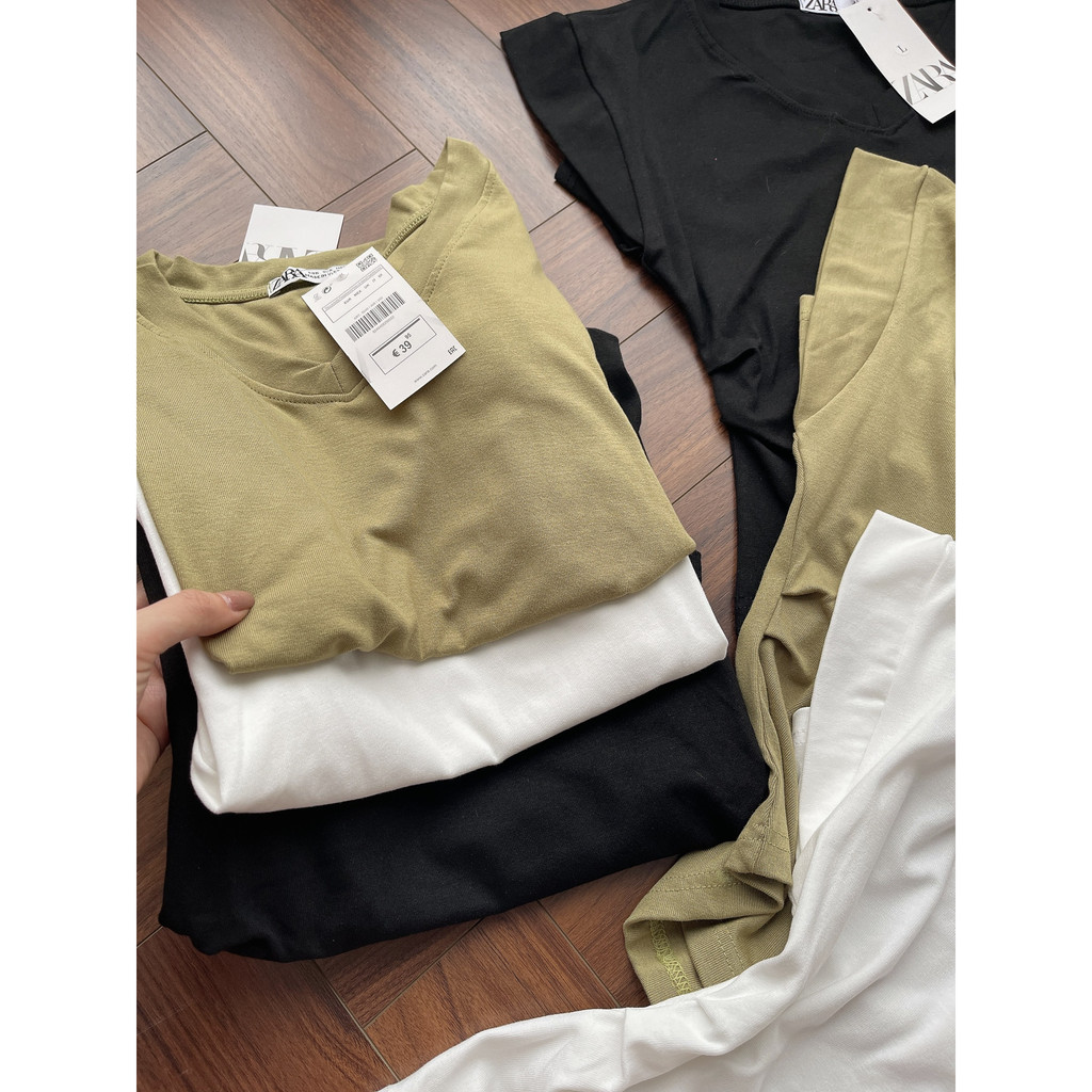 ÁO PHÔNG NỮ 2023 -  ÁO CỔ TIM TAY HẾN caovanshop