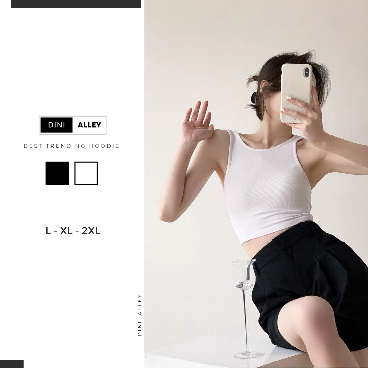 Áo croptop tay ngắn hở eo ôm body phối đồ cực tôn dáng cho nàng yêu slim fit