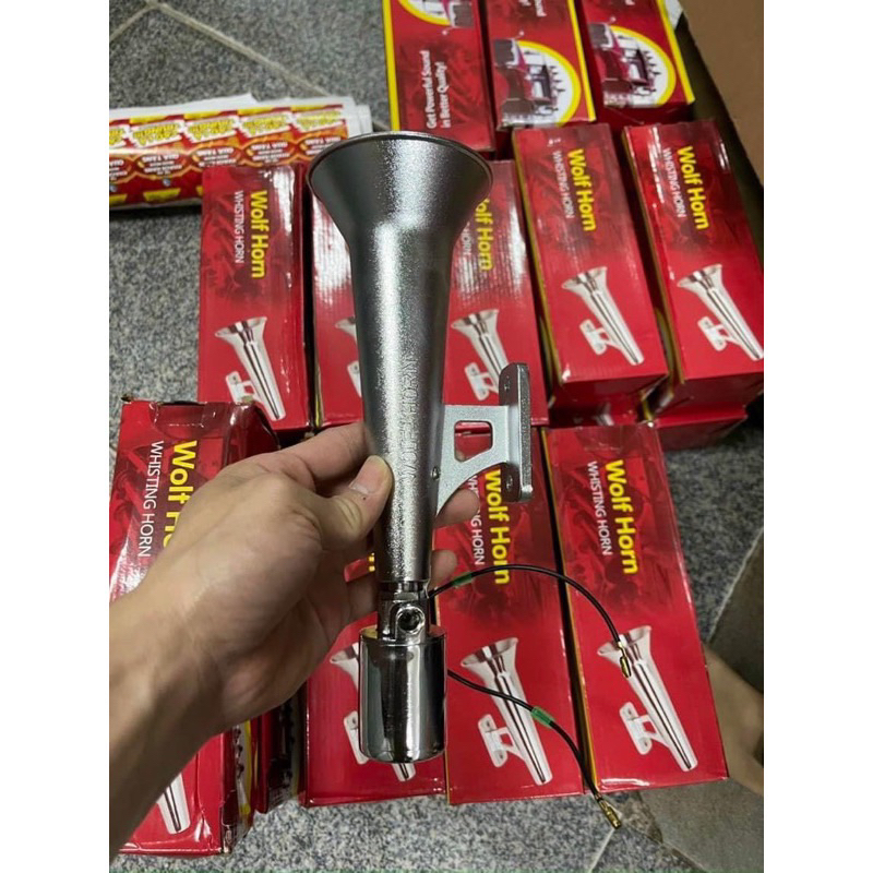 Còi chim nhôm 12-24v. Lõi đồng thay thế cho xe có bình hơi.