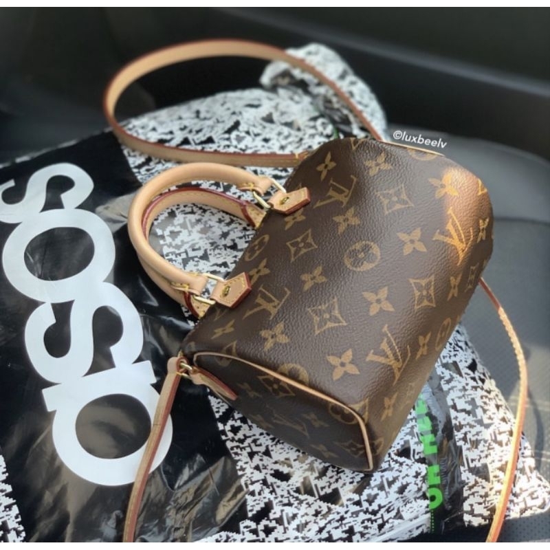 Túi xách nữ LV speedy hàng super sz17cm da thật bản chuẩn đẹp xuất sắc fullbox nam châm 2 lớp xịn sò