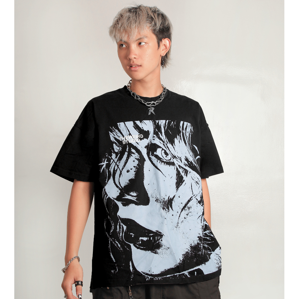 LOCAL BRAND Áo thun The Weird Phong Cách Unisex Form Rộng ATK639