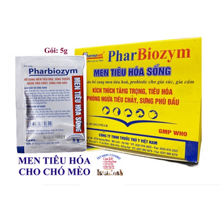 Men tiêu hóa chó mèo - men tiêu hóa sống cho chó mèo Pharbiozym 5g