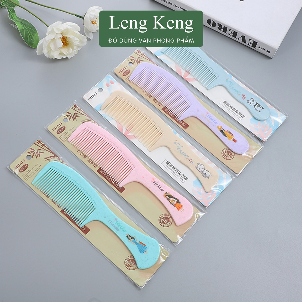 Lược chải tóc Leng Keng lược dài 21 cm hình các con vật dễ thương L01
