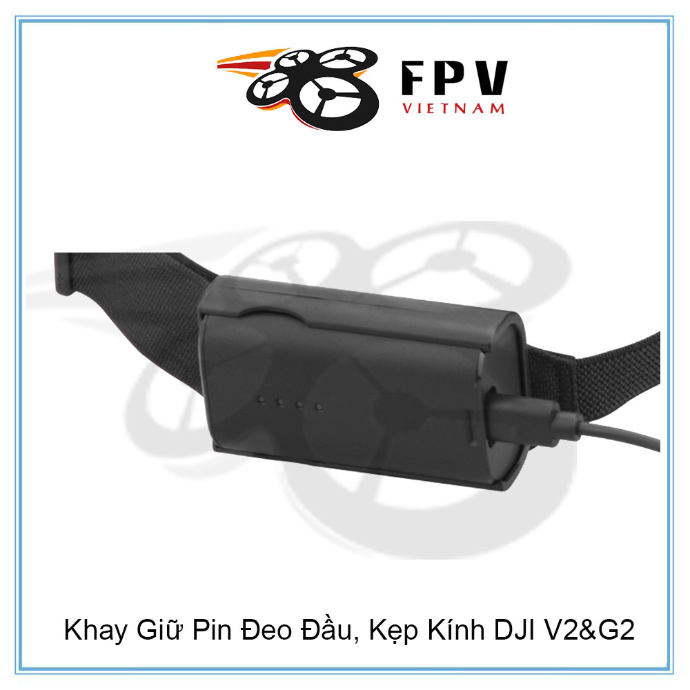 Khay Giữ Pin Đeo Đầu, Kẹp Kính DJI V2&G2