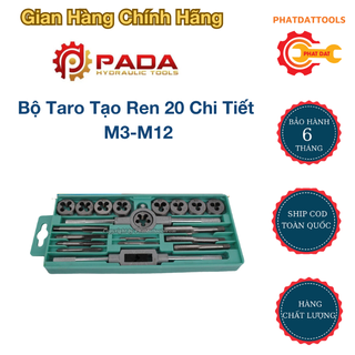Bộ Taro tạo ren 20 chi tiết M3-M12-Bộ Taro ren 20 chi tiết cao cấp