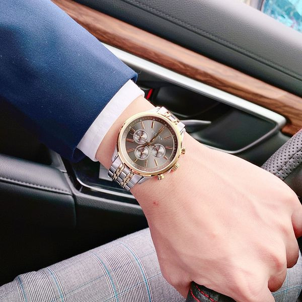 Đồng Hồ Nam BULOVA 98A215 Quartz Chronograph Chính Hãng Tặng Dây Da Cao Cấp