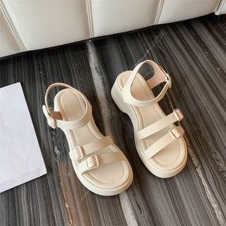 Xăng Đan Quai Dây Mảnh Da Mềm Đế 6cm