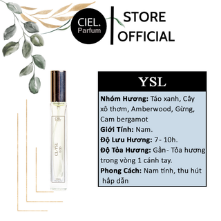 Nước hoa nam CL YSL Edp chính hãng cao cấp CIEL Parfum phong cách nam tính, thu hút hấp dẫn mọi ánh nhìn CP12