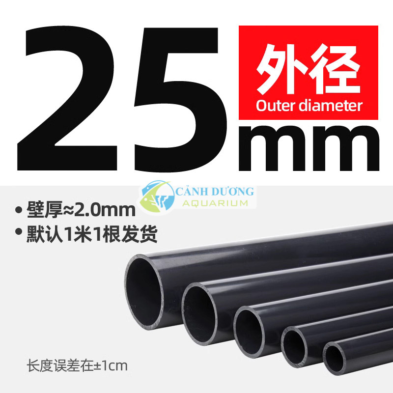 Ống SANKING màu đen UPVC Phi 20-25-32 cho hồ cá