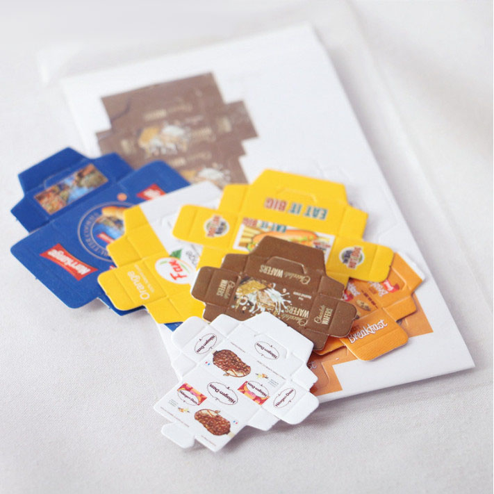 Bộ 6 cái hộp giấy DIY decor trang trí nhà búp bê, OB11 Dollhouse 1:12