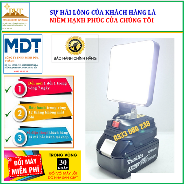 Quạt tích điện chân pin MKT 199V 8 inch, sử dụng liên tục trên 8h, bảo hành 12 tháng