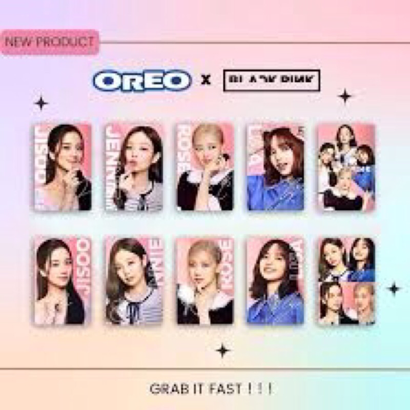 Card off Oreo BlackPink