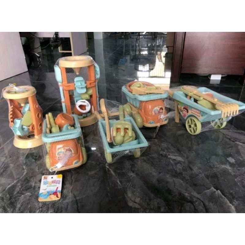 Bộ đồ chơi xúc cát, đồ chơi đi biển loại 1 cho bé