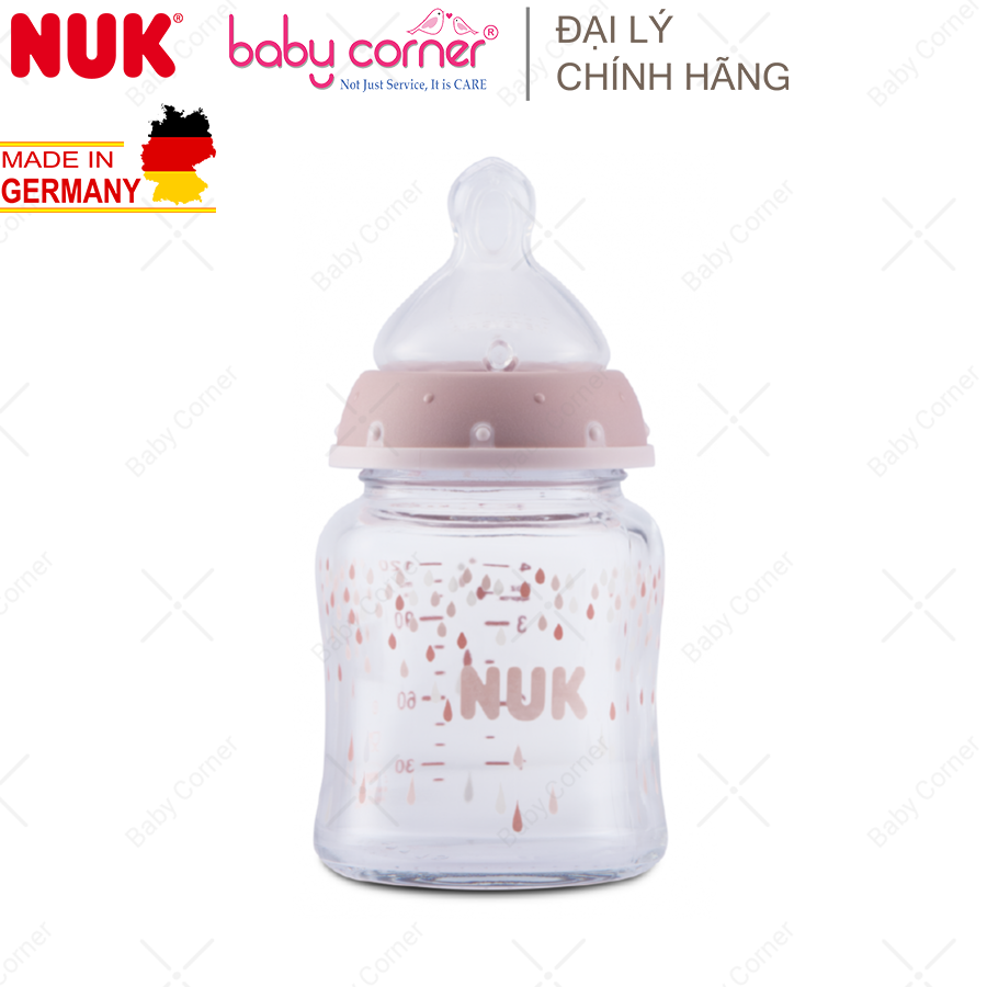 Bình Sữa Thuỷ Tinh NUK PREMIUM CHOICE+ 120ml/ 240ml Cho Bé