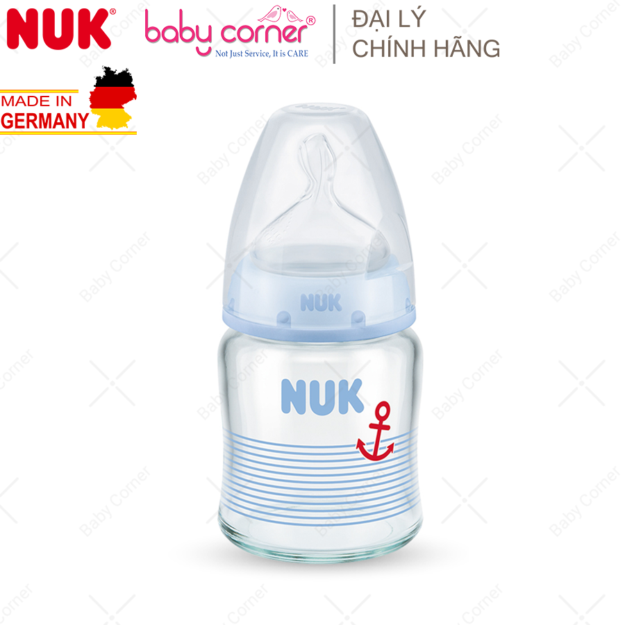 Bình Sữa Thuỷ Tinh NUK PREMIUM CHOICE+ 120ml/ 240ml Cho Bé