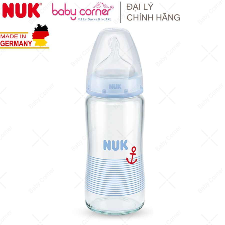 Bình Sữa Thuỷ Tinh NUK PREMIUM CHOICE+ 120ml/ 240ml Cho Bé