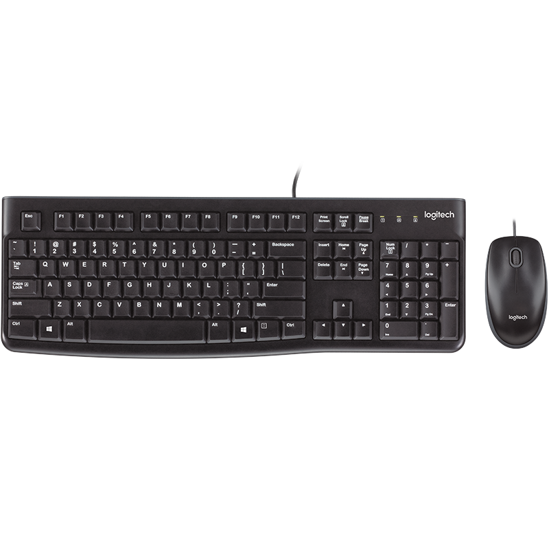 Bộ bàn phím chuột Logitech MK120 Có Dây - Bảo hành chính hãng 36 tháng