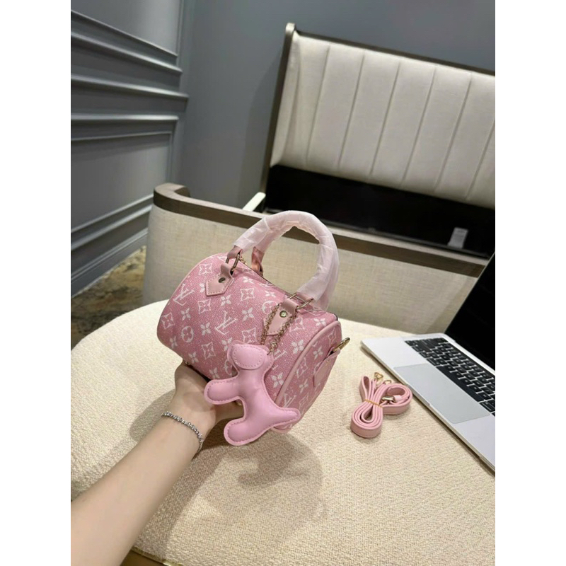 Túi trống LV kèm móc khoá