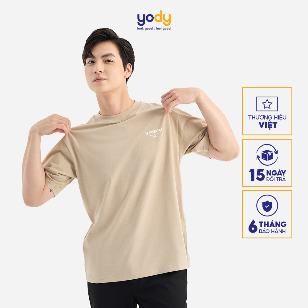 Áo thun T-shirt Yoguu Genz chất liệu cotton usa áo phông yoguu năng động trẻ trung thoáng mát GUT6090