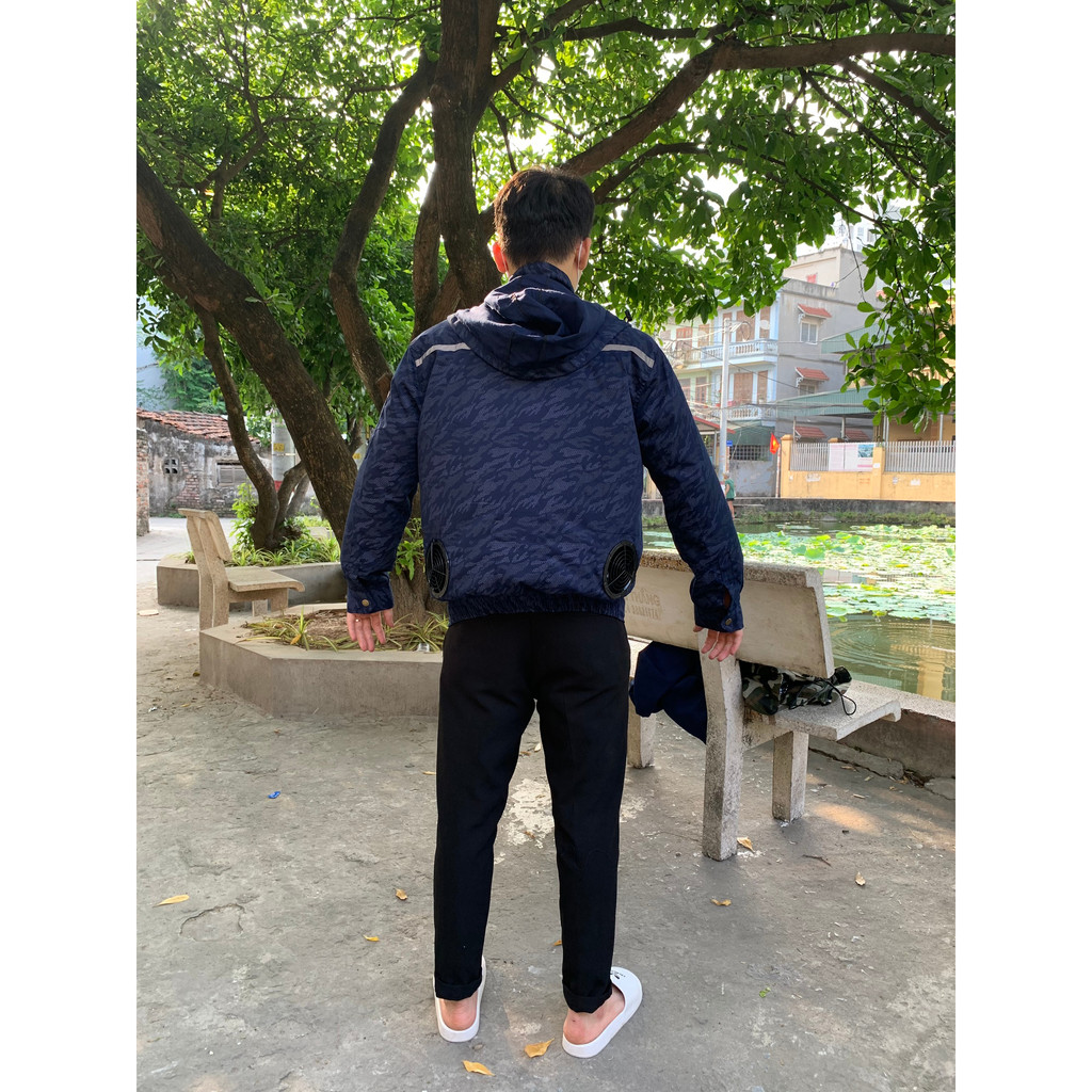 Áo điều hòa Nhật Bản KENKO, Áo quạt gió nam nữ siêu mát, chạy liên tục 12-15 tiếng chống nóng