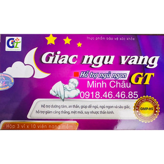 CHÍNH HÃNG Giấc Ngủ Vàng GT- Hỗ trợ ngủ ngon, dưỡng tâm an thần (mẫu mới)
