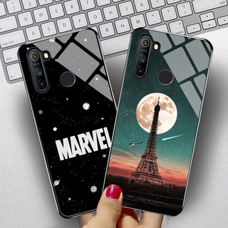 Ốp Lưng Realme C3 Mặt kính cường lực cao cấp, sáng bóng, chất lượng