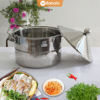 Nồi tráng bánh cuốn đa năng 30cm inox cao cấp