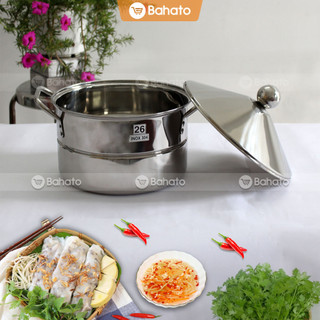 Nồi tráng bánh cuốn đa năng 26cm inox cao cấp
