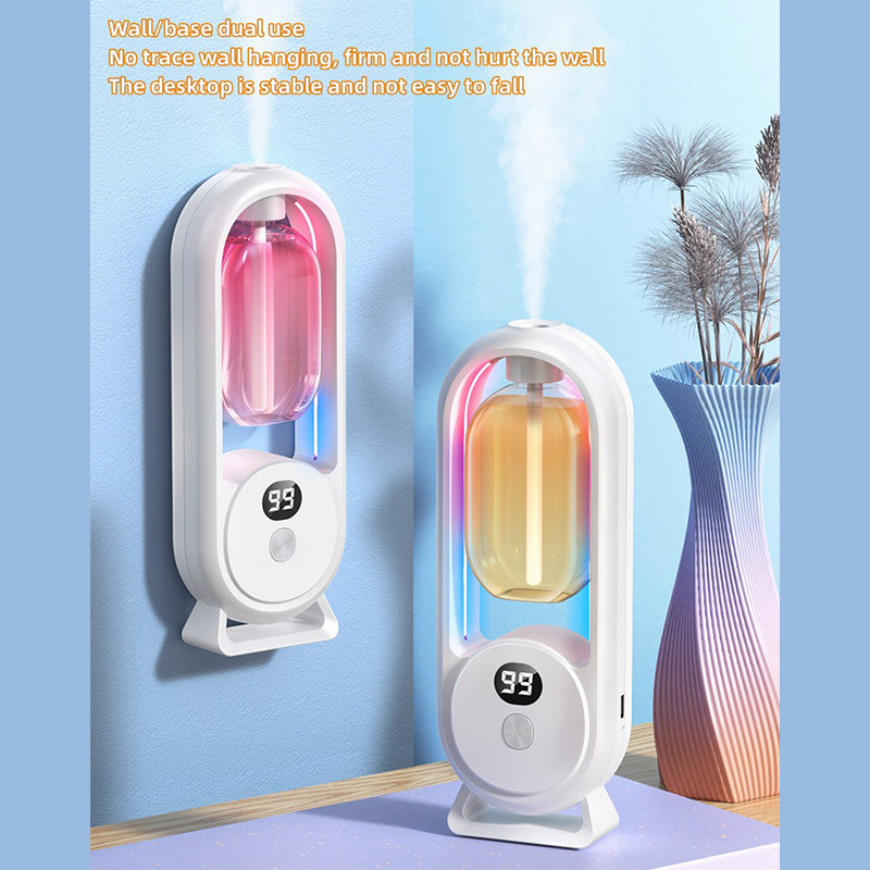 Xông tinh dầu xịt thơm phòng tự động kèm nước hoa 5 mùi- Máy khuếch tán tinh dầu phun sương mini sạc pin tích điện