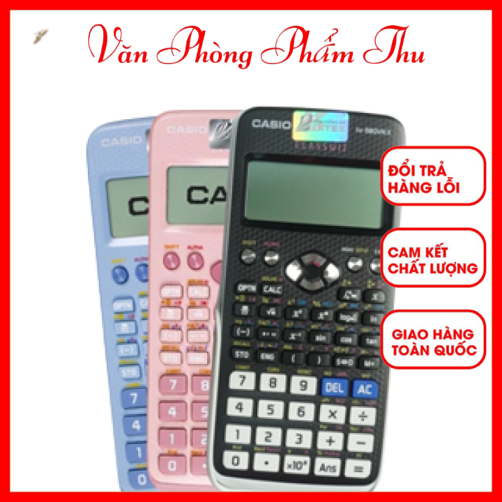 Máy Tính Casio FX 570 VN Plus, Casio FX 580VNX 100% Hàng Chính Hãng Bảo Hành 07 Năm Còn Nguyên Seal 