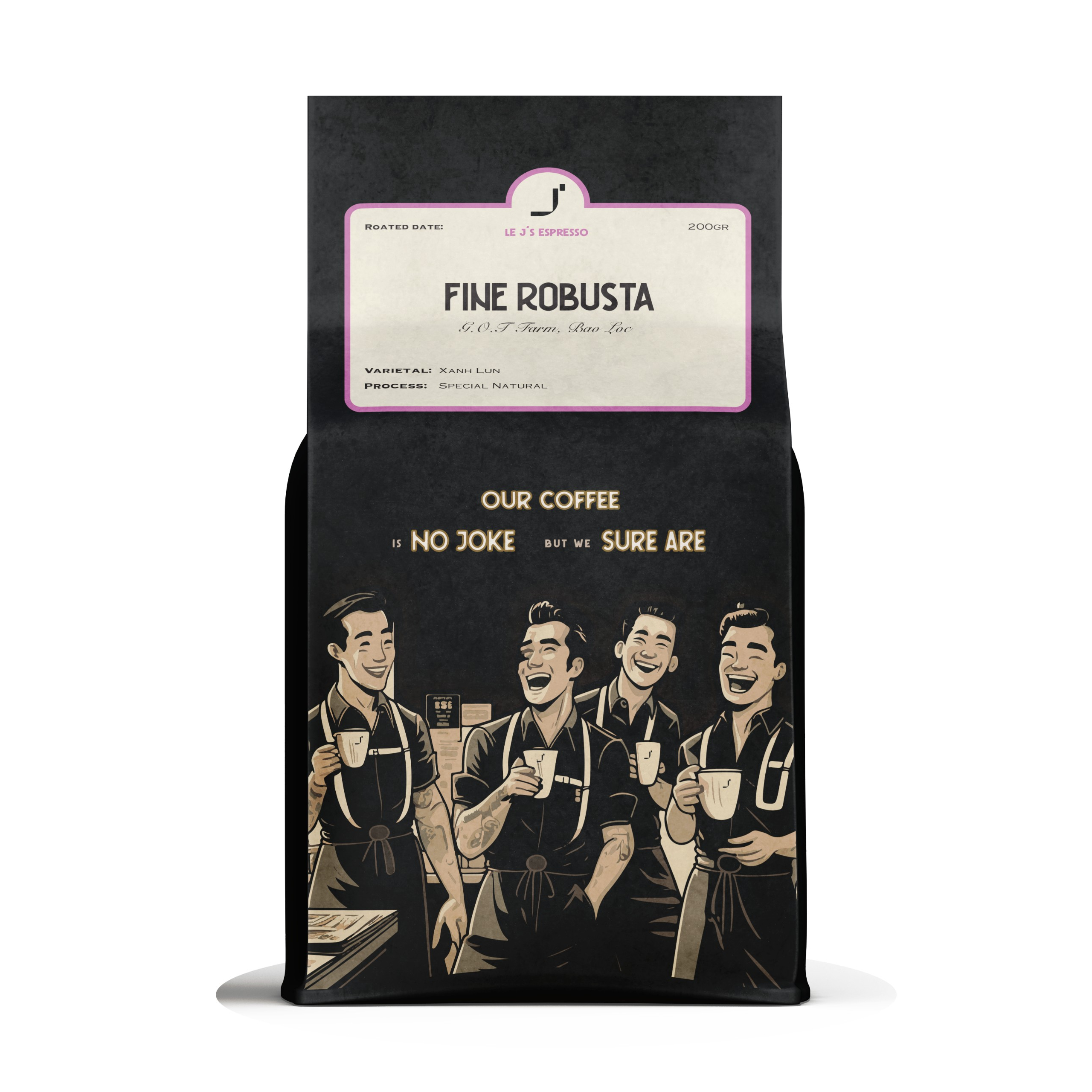 Cà phê rang xay GOT Bảo Lộc _ 1KG _100% Fine Robusta Special Natural _LEJCAFE