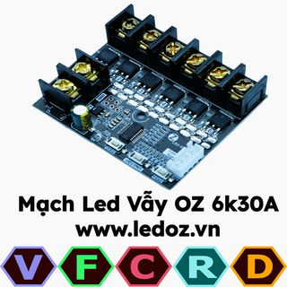 Mạch điều khiển led vẫy 6 kênh công suất 30A không cần mạch nạp