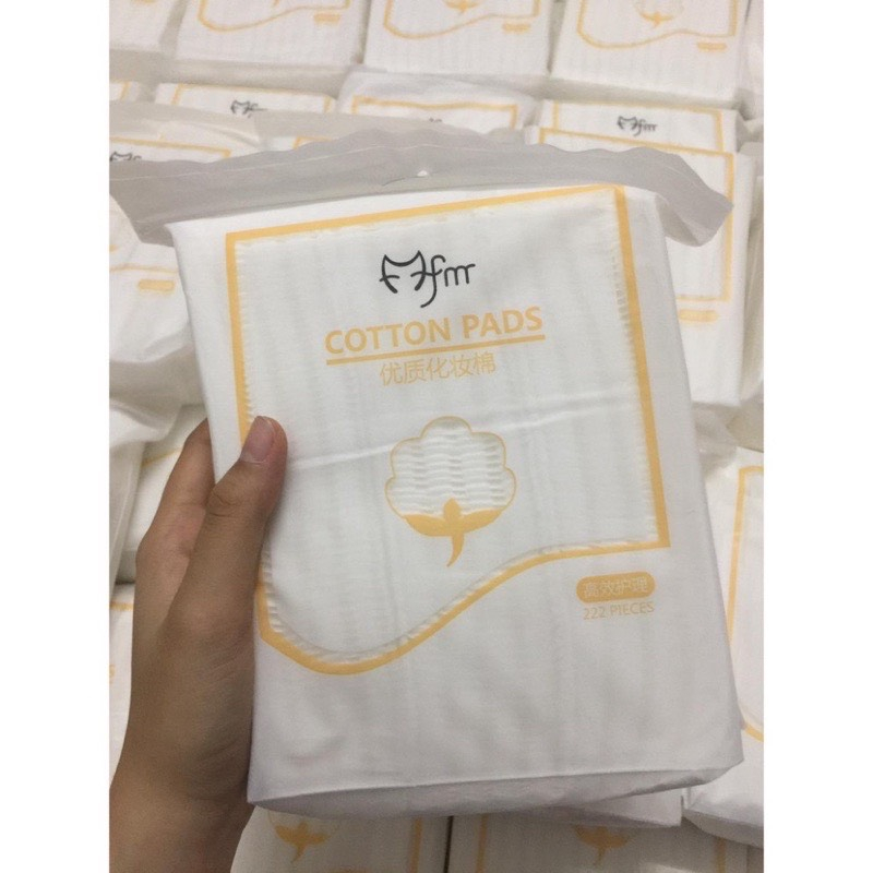 TÚI BÔNG TẨY TRANG COTTON PADS 222 MIẾNG GIÁ TỐT🍃