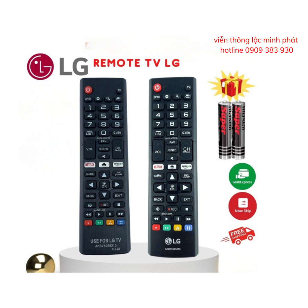 Remote điều khiển tivi LG SMART 2018, điều khiển TV LG các dòng Led / LCD - Tặng kèm pin