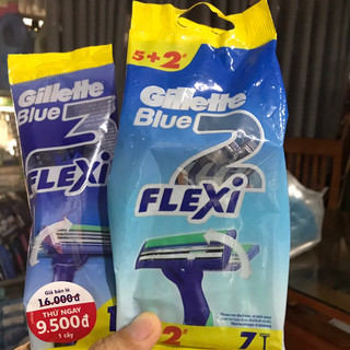 Bịch 5 +2 Cây dao cạo râu 2 lưỡi Gillette Flexi