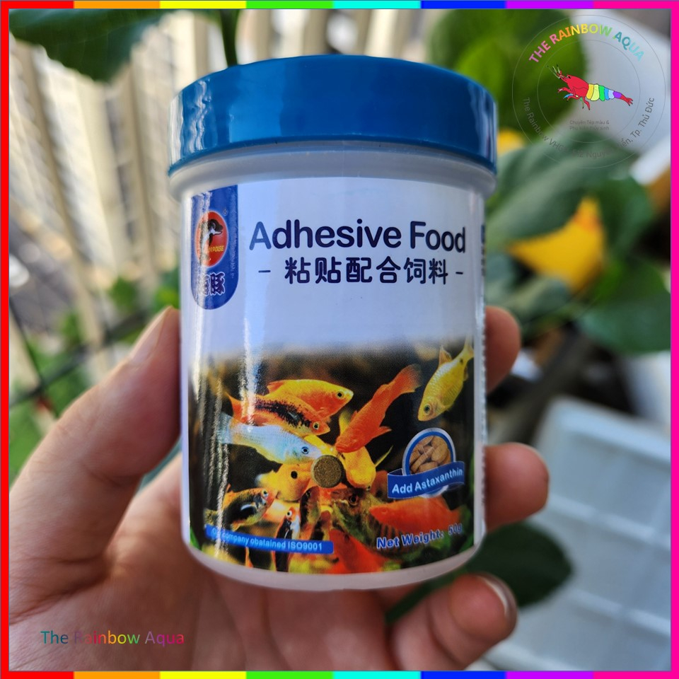 Thức ăn Viên Dán Kính Adhesive Food_ Loại dính tốt, tan chậm