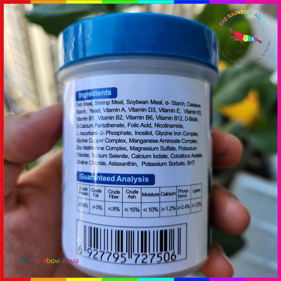 Thức ăn Viên Dán Kính Adhesive Food_ Loại dính tốt, tan chậm