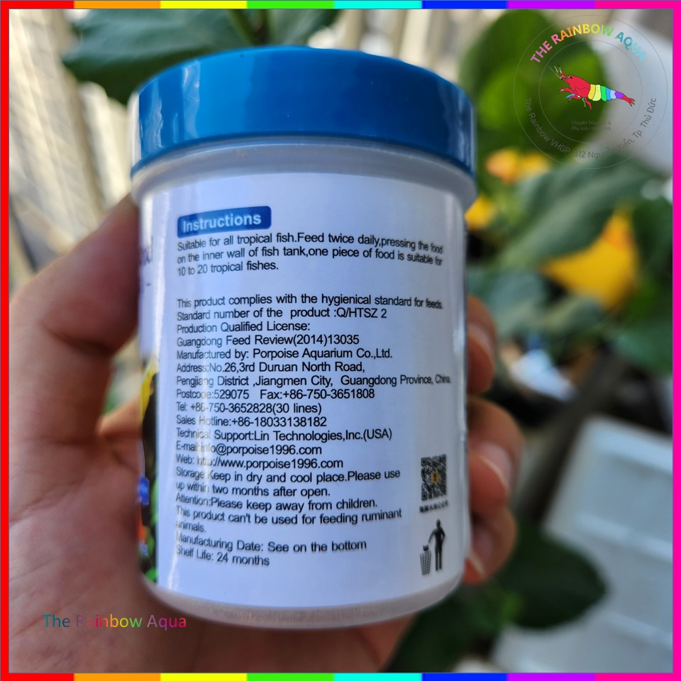 Thức ăn Viên Dán Kính Adhesive Food_ Loại dính tốt, tan chậm