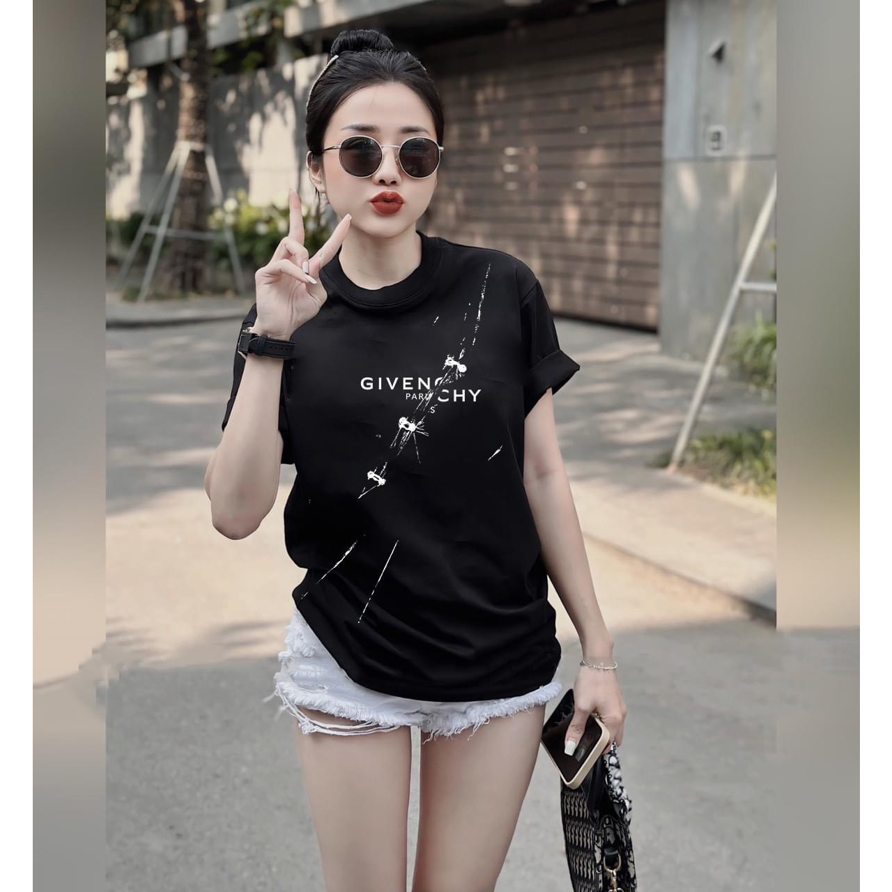 Áo thun gia đình givenchy vẩy sơn cho bé, áo phông trẻ em, unisex, TP KIDS