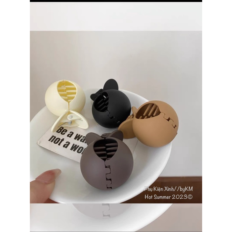 Sét 4 kẹp tròn phồng tóc siêu cute