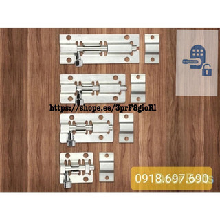 Chốt cửa mini bản to - chốt inox