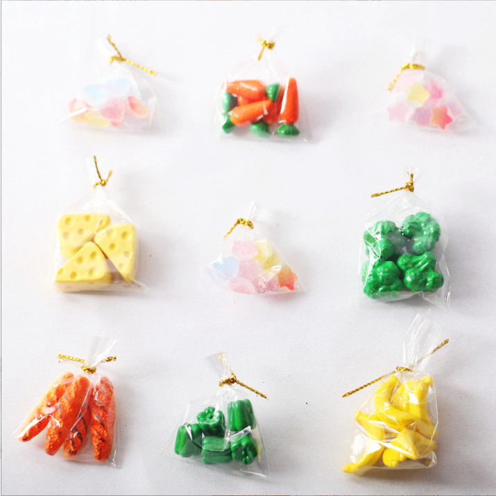 Mô hình decor túi thức ăn , túi chuối, túi bánh mì trang trí nhà búp bê, OB11 Dollhouse 1:12