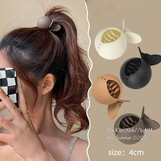 Sét 4 kẹp tròn phồng tóc siêu cute