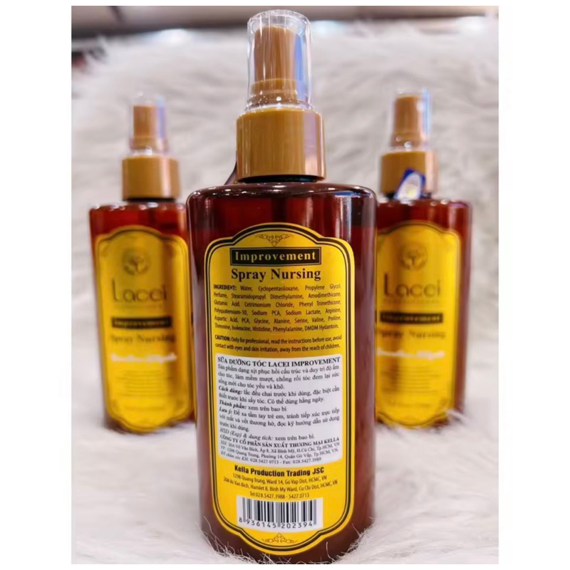 Sữa dưỡng tóc Lacei Improvement 250ml  - xịt dưỡng tóc lacei nâu 250ml