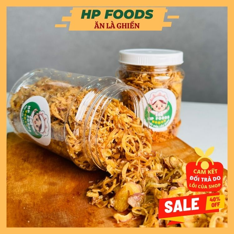 200gr Hành phi nguyên chất 100%, hành phi giòn thơm không chất bảo quản - HP FOODS