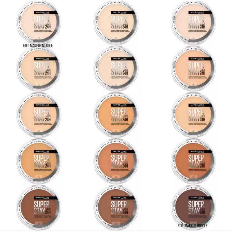 Phấn phủ lâu trôi May.beline Super Stay up to 24h